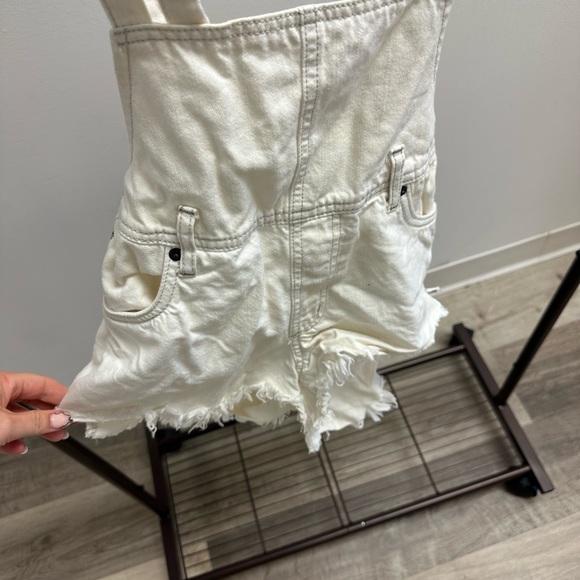 Free people white overalls - Picture 2 of 5